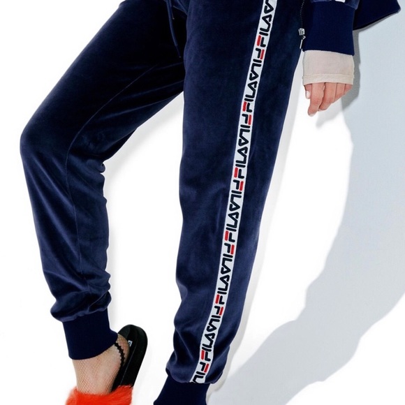 Fila velour joggers Clearance